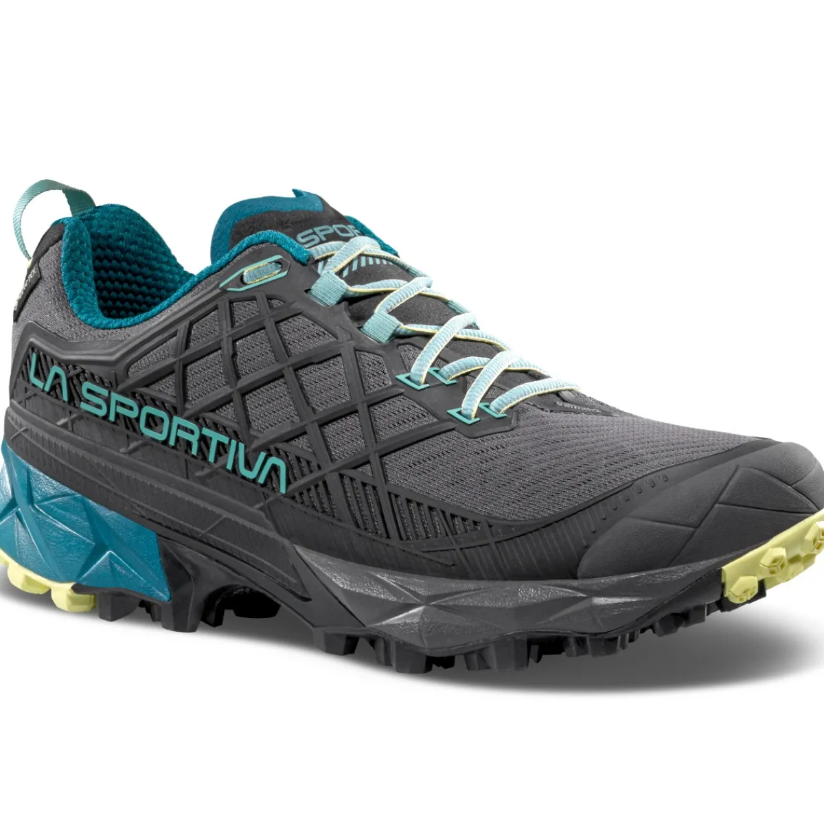 La Sportiva Akyra II Woman GTX women's trail running shoes Carbon/Juniper Hot