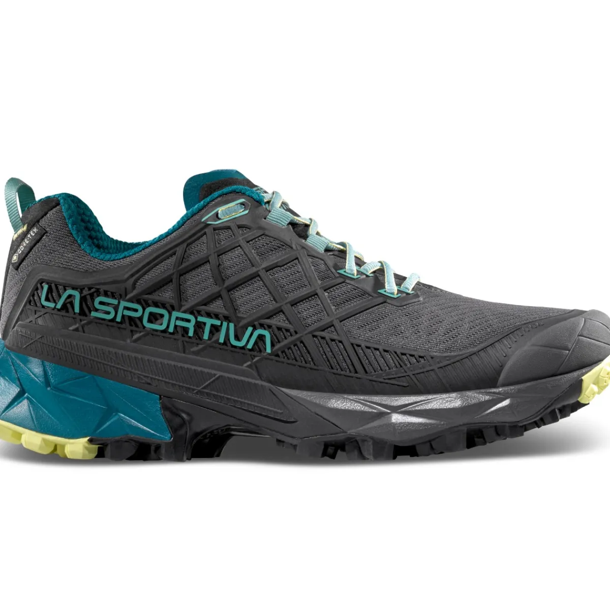 La Sportiva Akyra II Woman GTX women's trail running shoes Carbon/Juniper Hot
