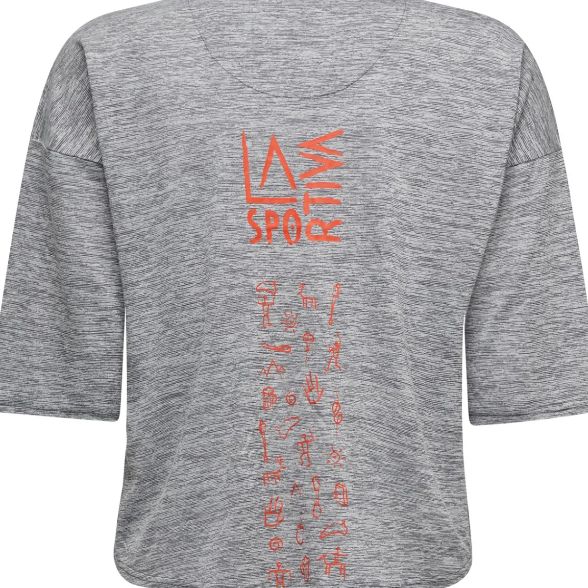 La Sportiva Cave Paint T-Shirt W women's t-shirt Carbon/Cherry Tomato Flash Sale