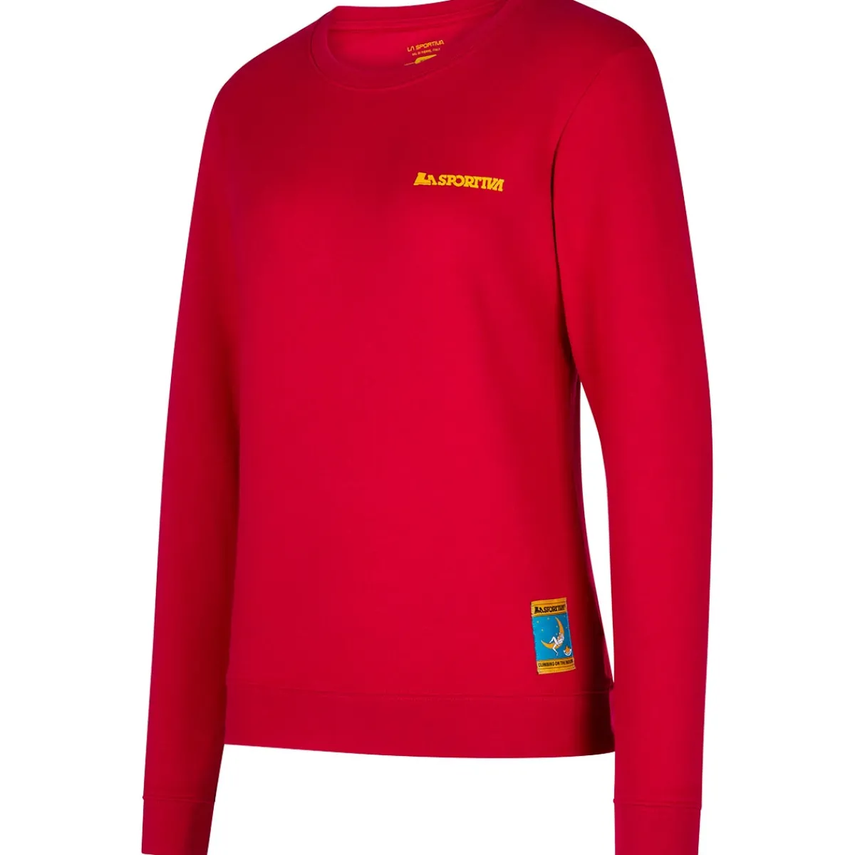 La Sportiva Climbing on the Moon Sweatshirt W women's fleece Carbon/Yellow Online
