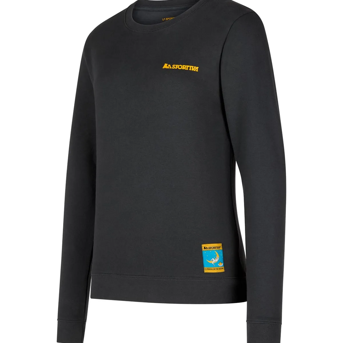 La Sportiva Climbing on the Moon Sweatshirt W women's fleece Carbon/Yellow Online