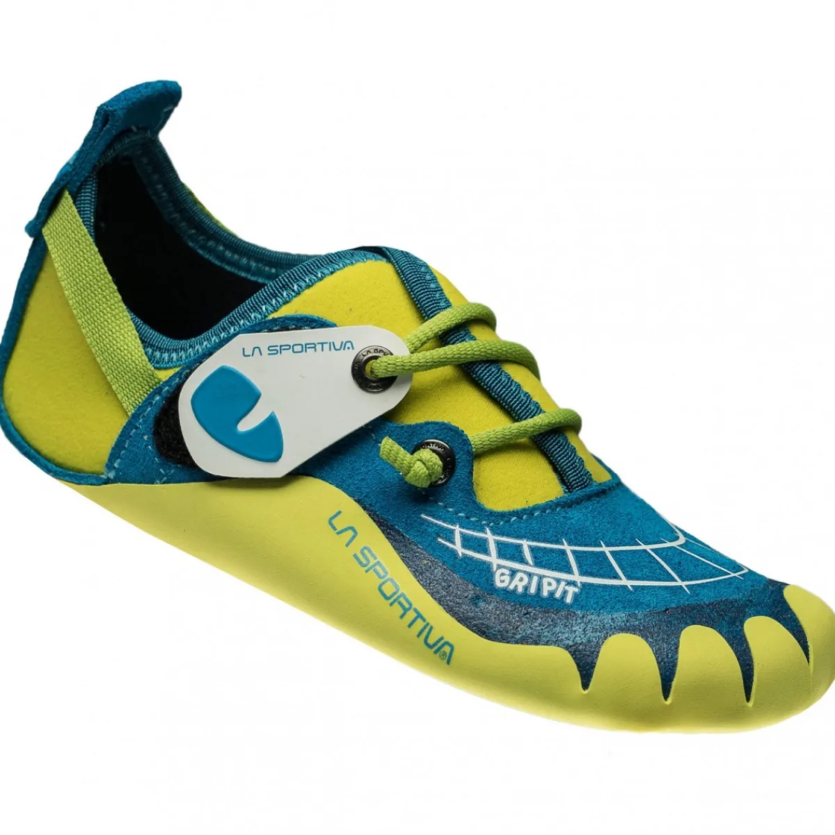 La Sportiva Gripit Blue/Sulphur kids' climbing shoes Best