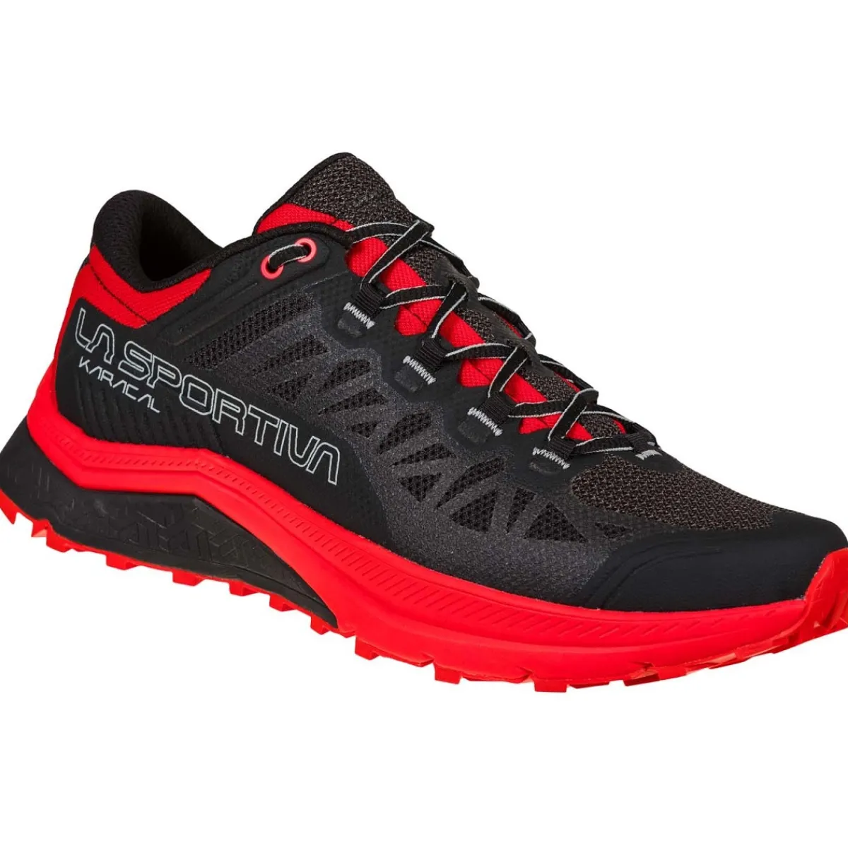 La Sportiva Karacal trail running shoes Black/Goji Best