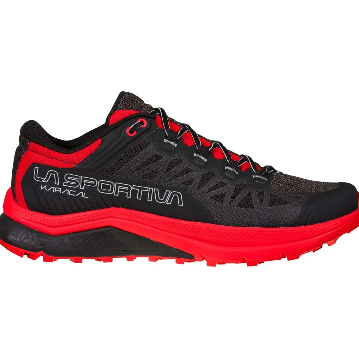 La Sportiva Karacal trail running shoes Black/Goji Best