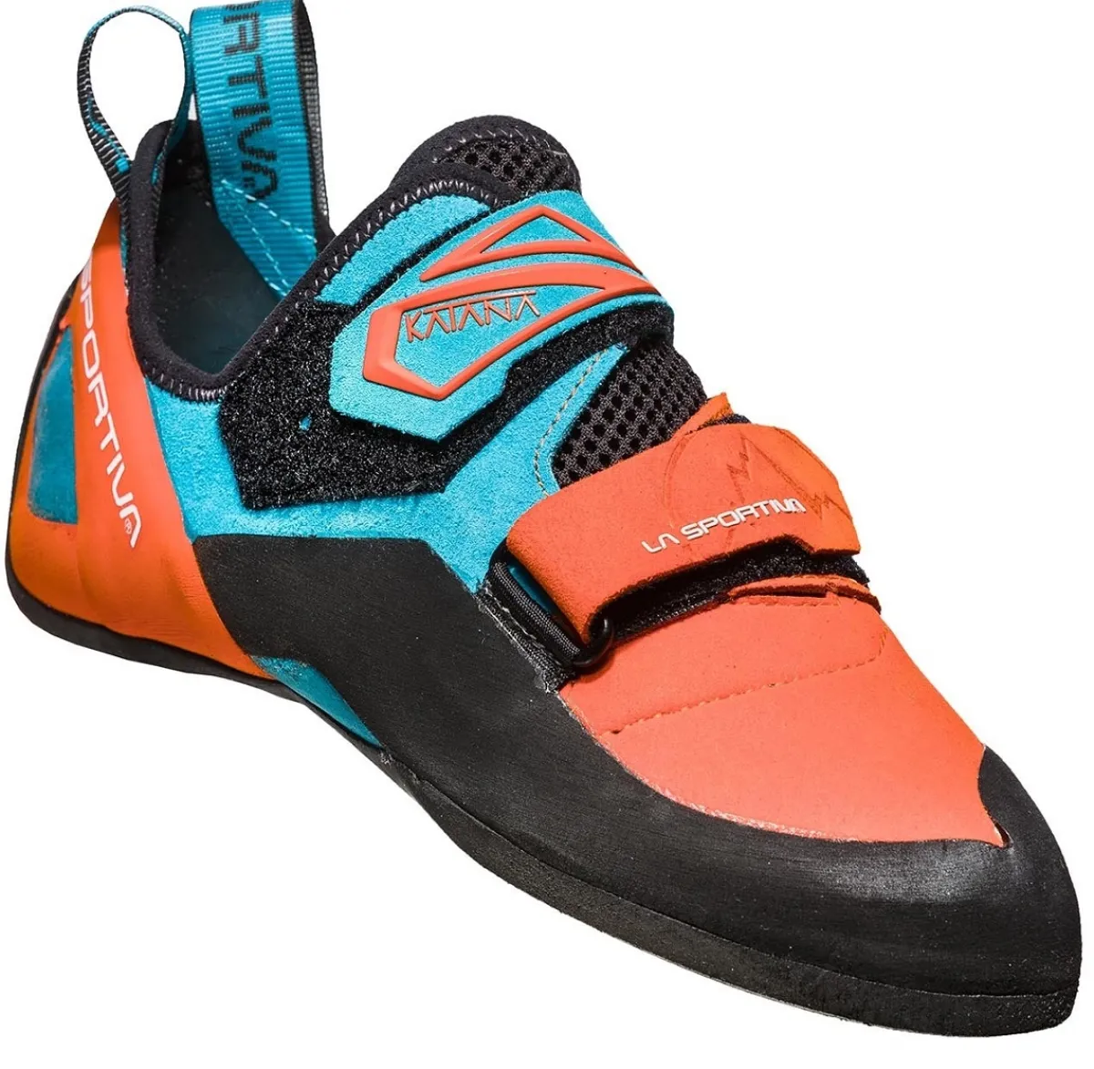 La Sportiva Katana Tangerine/Tropic Blue climbing shoes Clearance