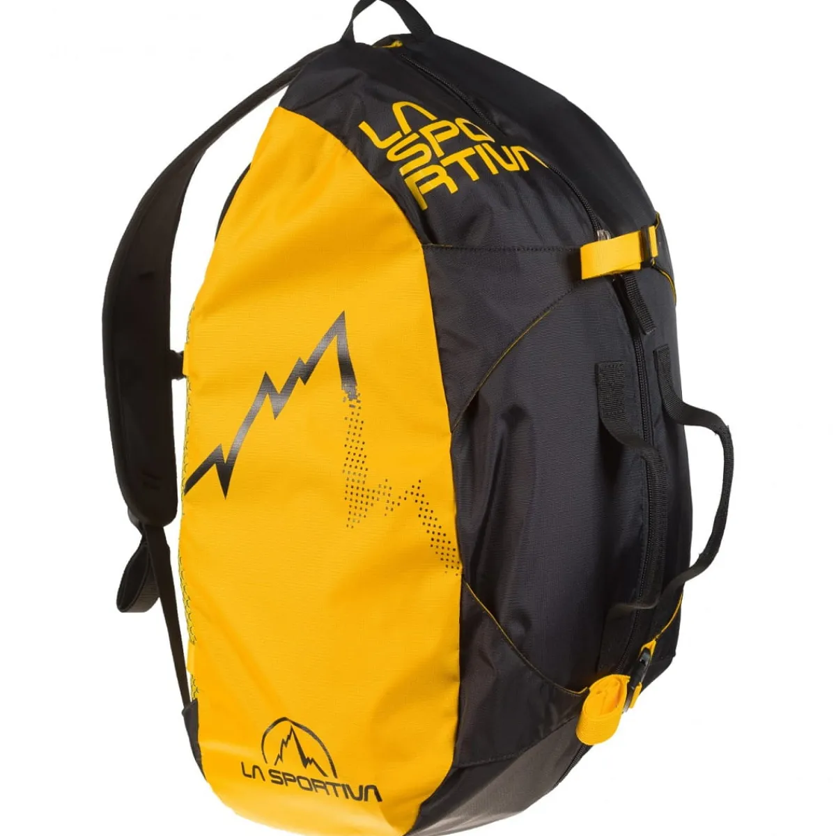 La Sportiva Medium Rope Bag climbing rope backpack Black/Yellow Outlet