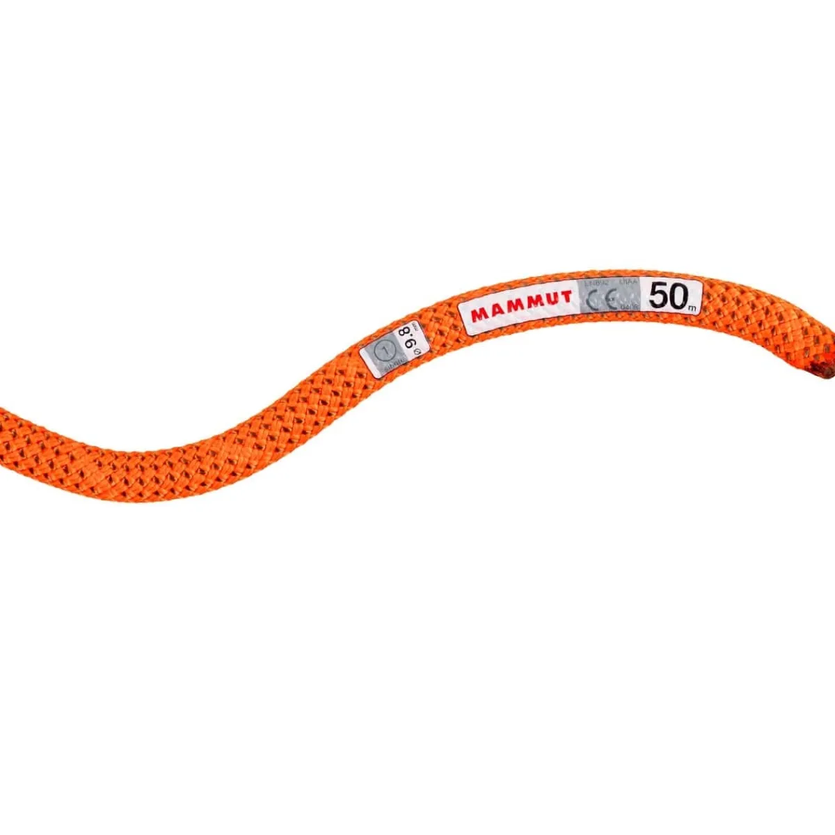 Mammut 9.8 Crag Dry Rope climbing rope Safety Orange/Boa New