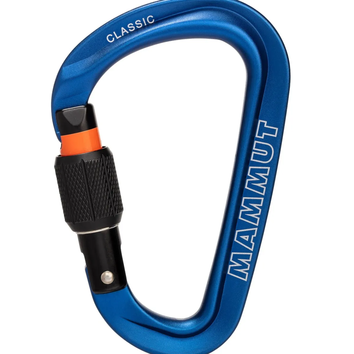 Mammut Classic HMS Screwgate screw-lock climbing carabiner Blue Flash Sale