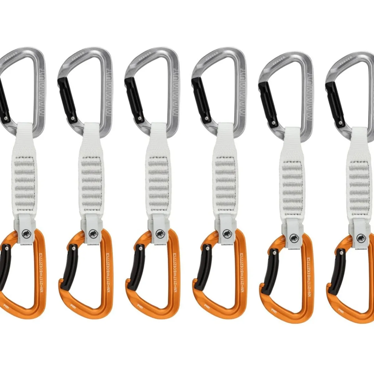 Mammut Sender Keylock 6-Pack Quickdraws climbing quickdraws Light Grey/Gold Online