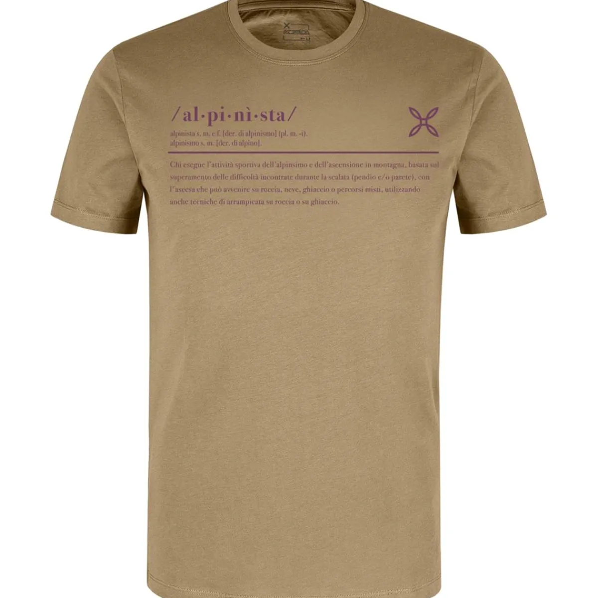Montura Alpinist men's t-shirt Camel/Faded Plum Discount