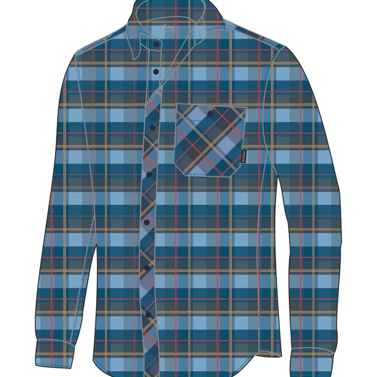 Montura Houston Shirt Men's Shirt Blu Polvere Outlet