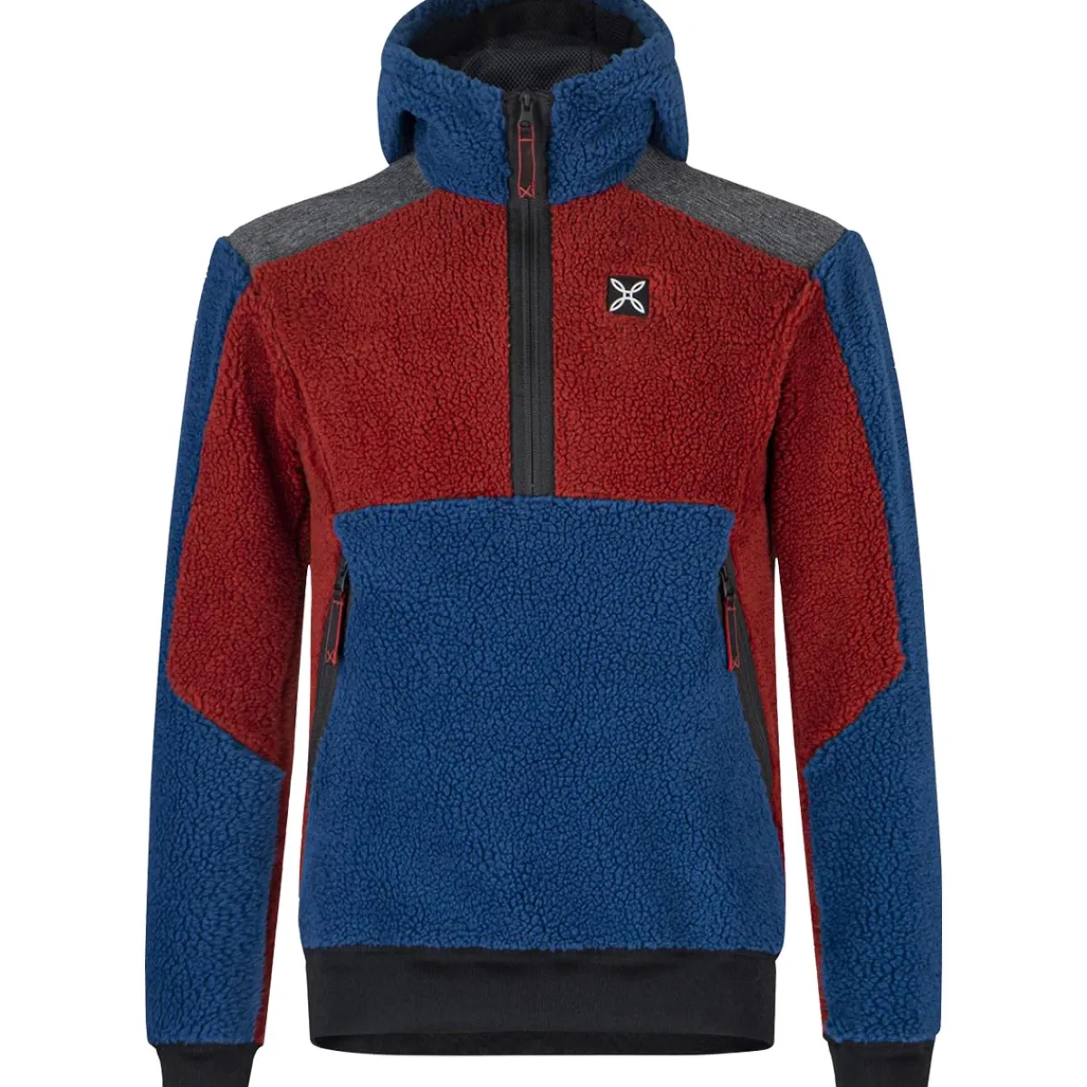 Montura Nomad Maglia Men's technical polar fleece Tobacco/Deep Blue Cheap