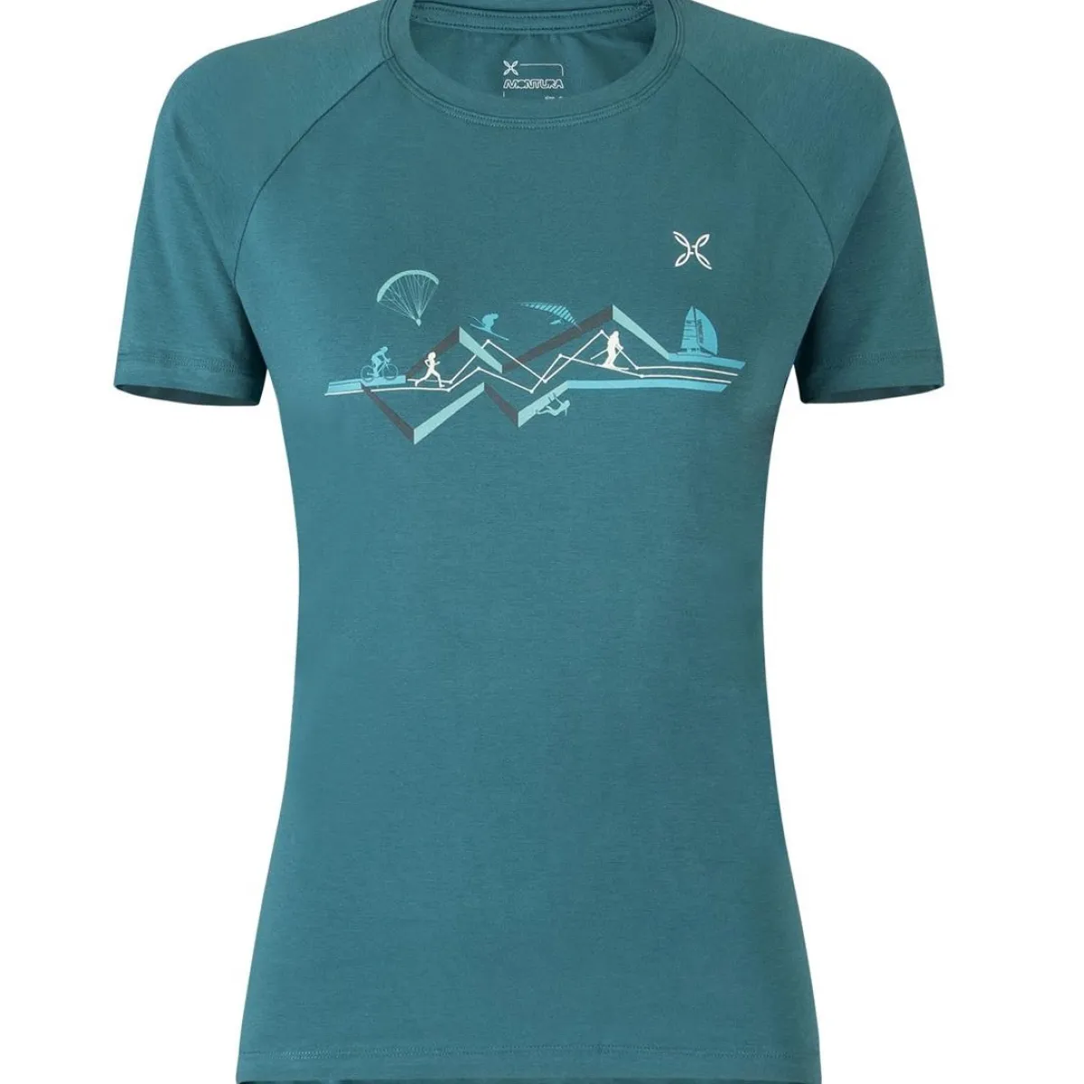 Montura Sporty 2 T-Shirt W women's t-shirt Baltic/Bianco Online