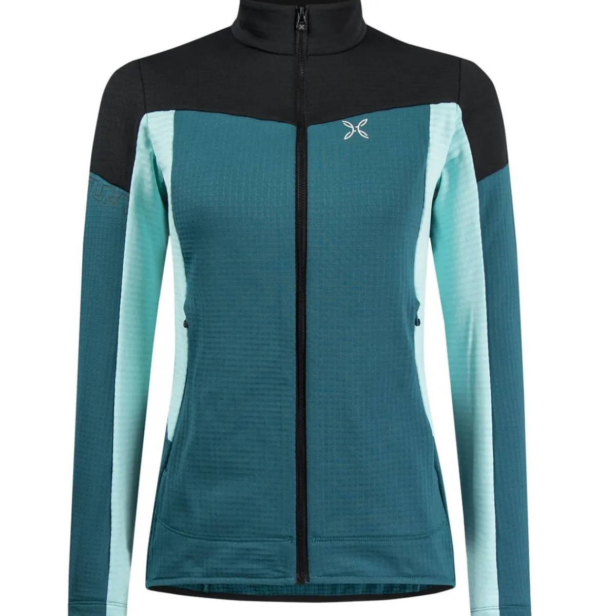 Montura Stretch Mind Maglia W women's technical polar fleece Nero/Verde Lime Best