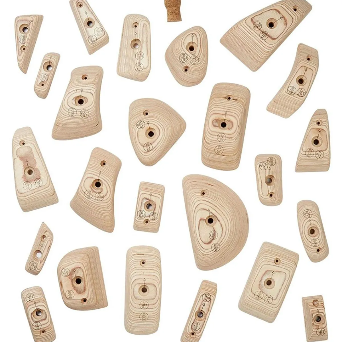 Moon Wood Holds Set B 24 climbing holds Flash Sale