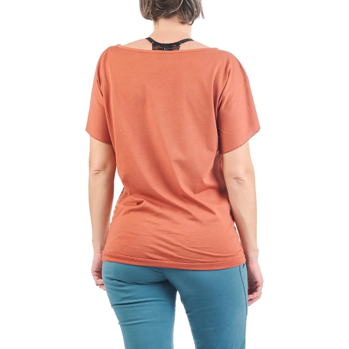 Nograd Wood T-Shirt Woman t-shirt Terracotta Cheap