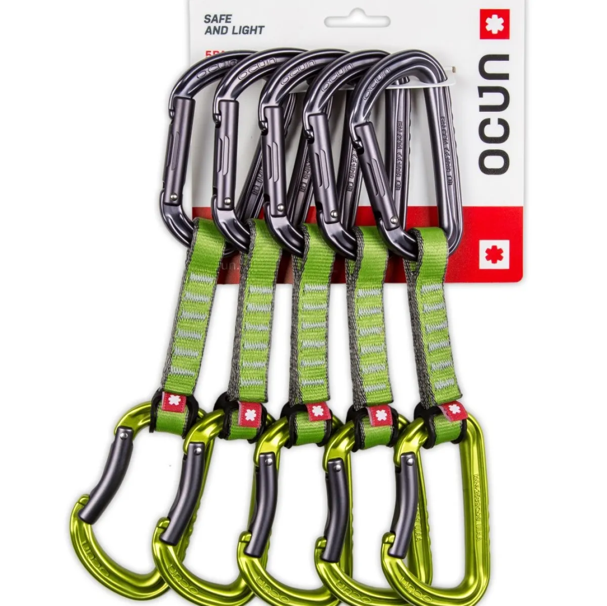 Ocun Falcon QD PA 5-pack climbing quickdraws Blue Sale