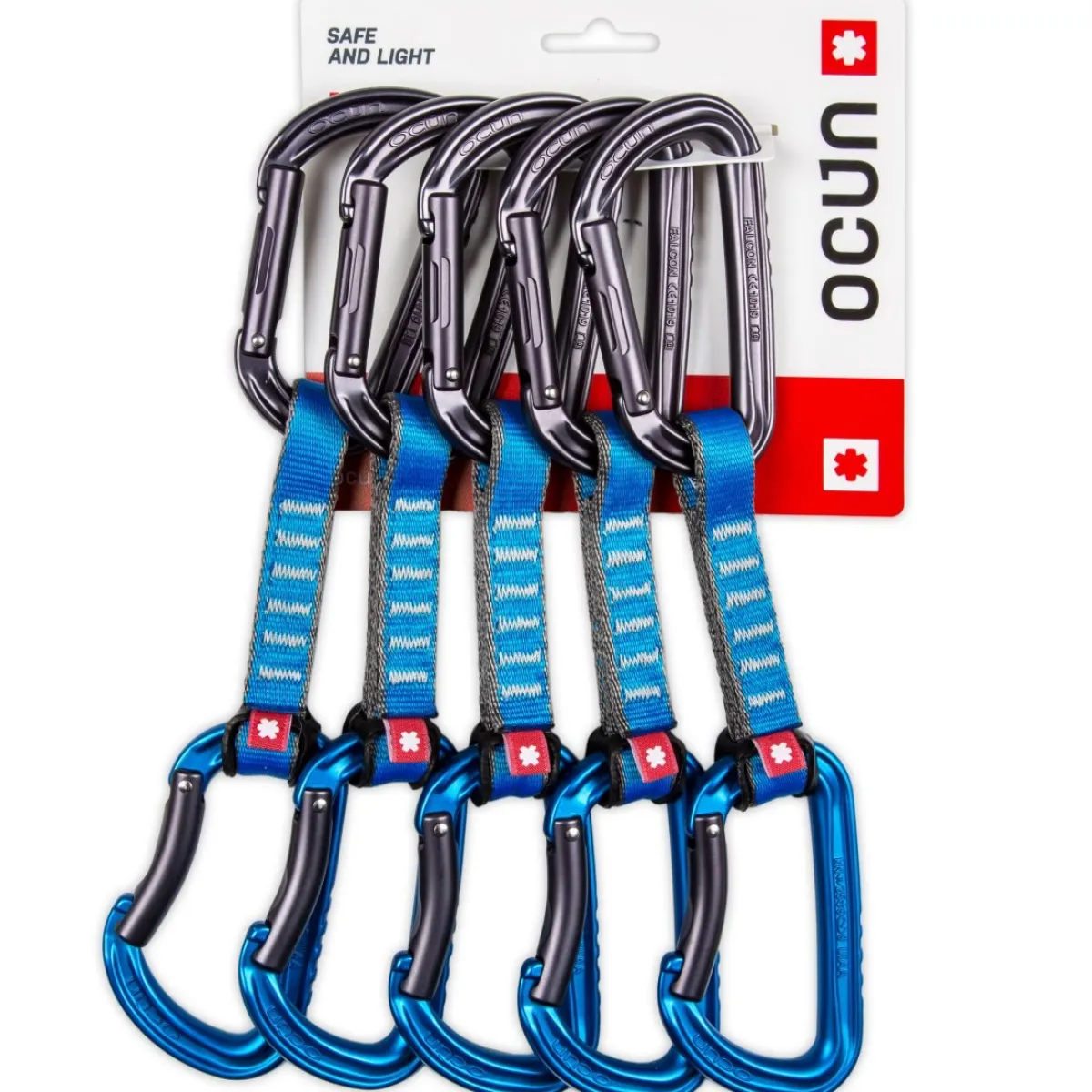 Ocun Falcon QD PA 5-pack climbing quickdraws Blue Sale