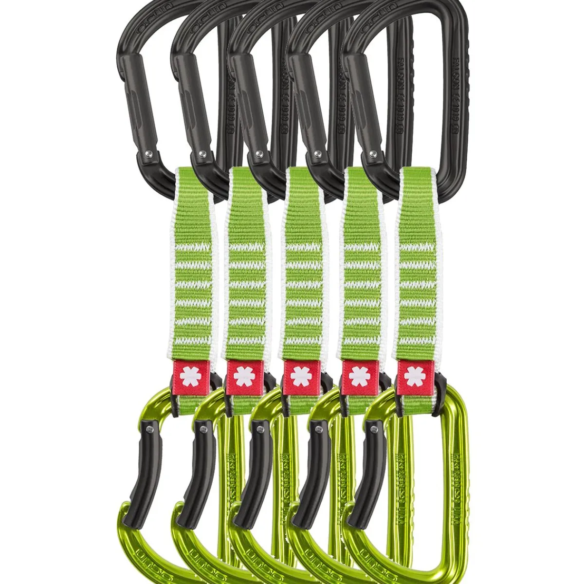 Ocun Falcon QD Zoom PA 5-pack climbing quickdraws New