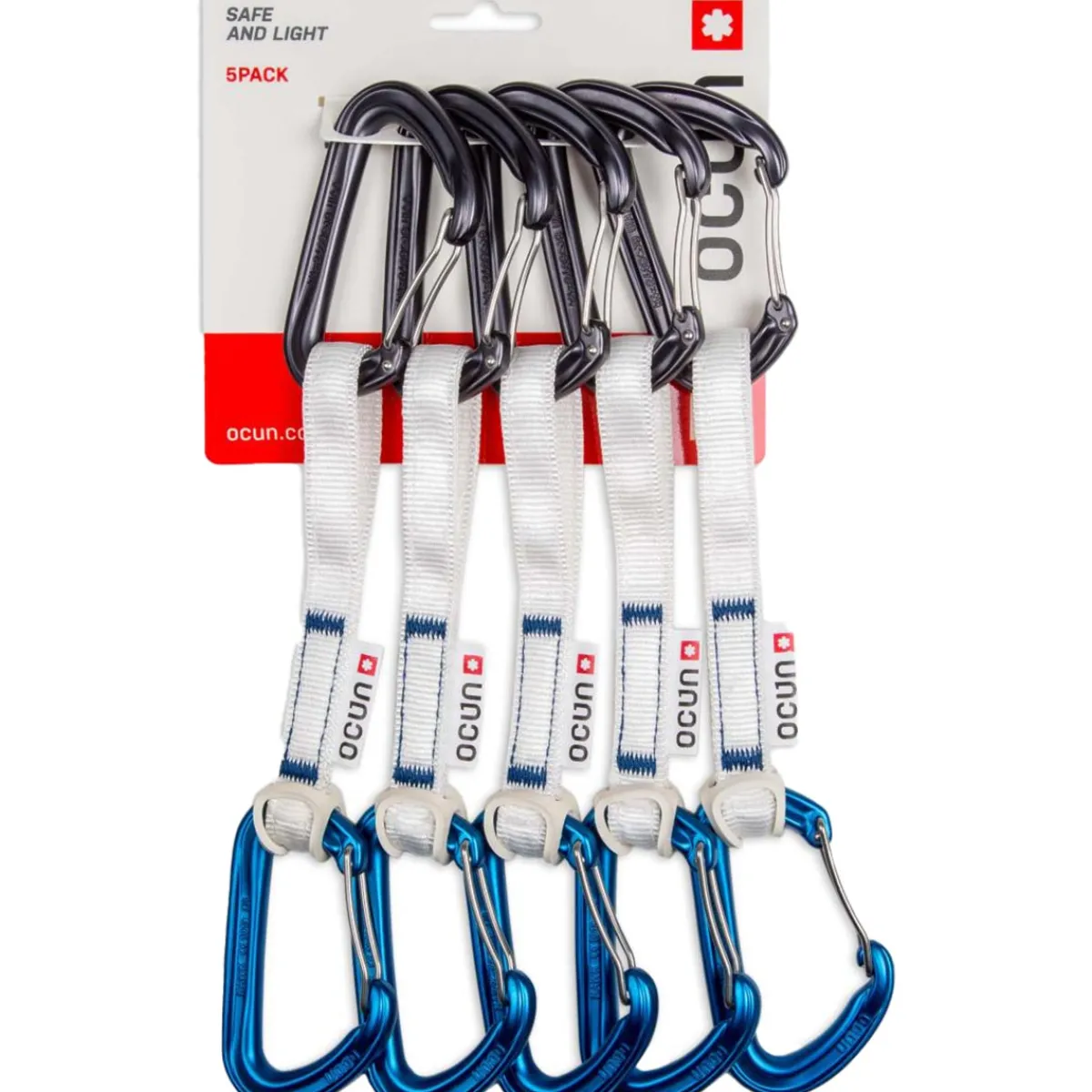 Ocun Hawk QD Wire Bio-Dyn-Ring 15 mm 5-pack climbing quickdraws Green Best Sale
