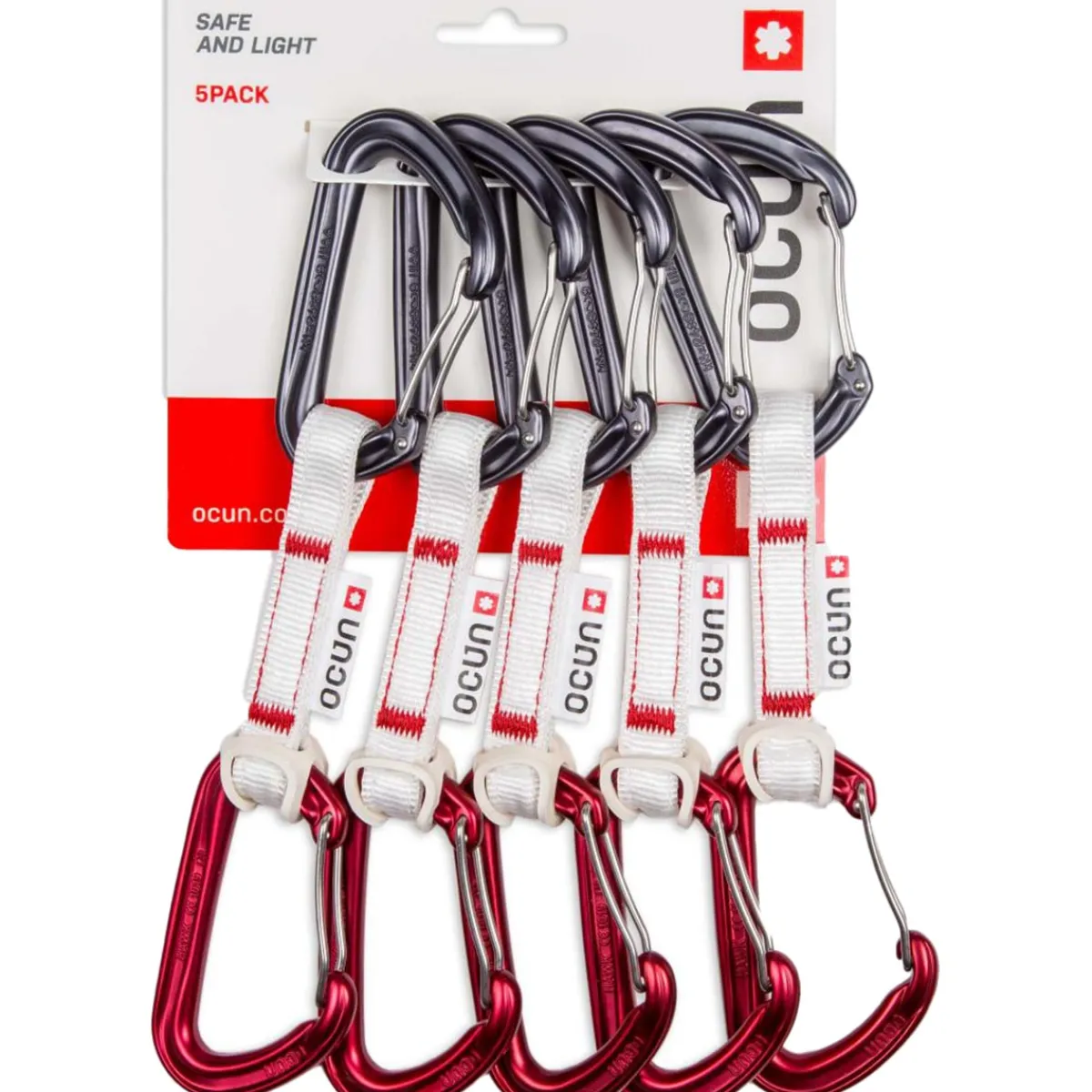 Ocun Hawk QD Wire Bio-Dyn-Ring 15 mm 5-pack climbing quickdraws Green Best Sale