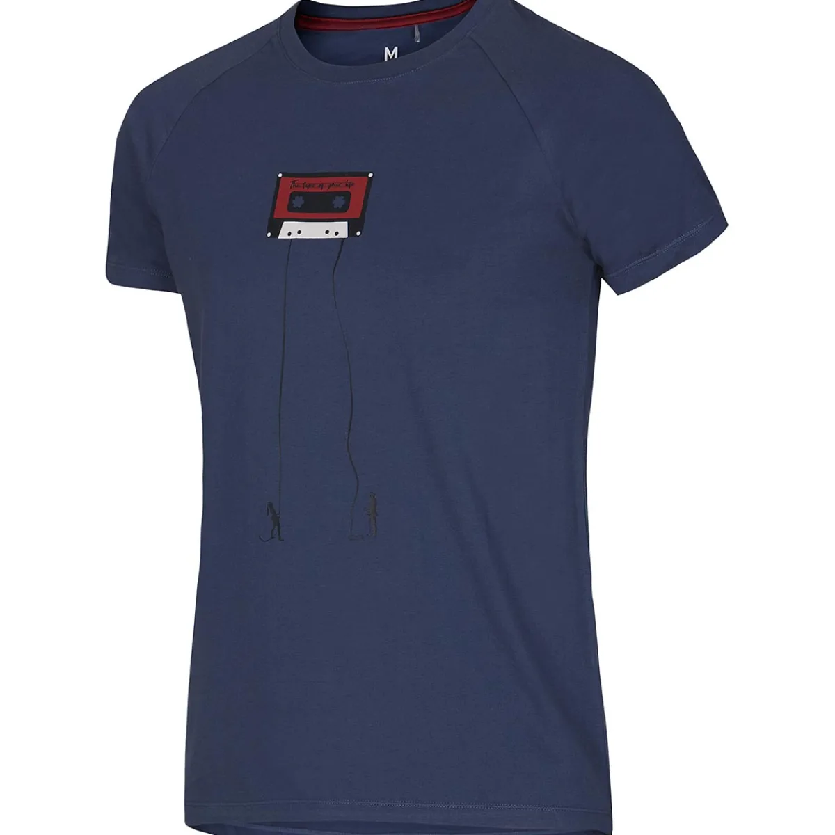Ocun Raglan T Men men's t-shirt Dark Grey India Ink Polaroid Best Sale