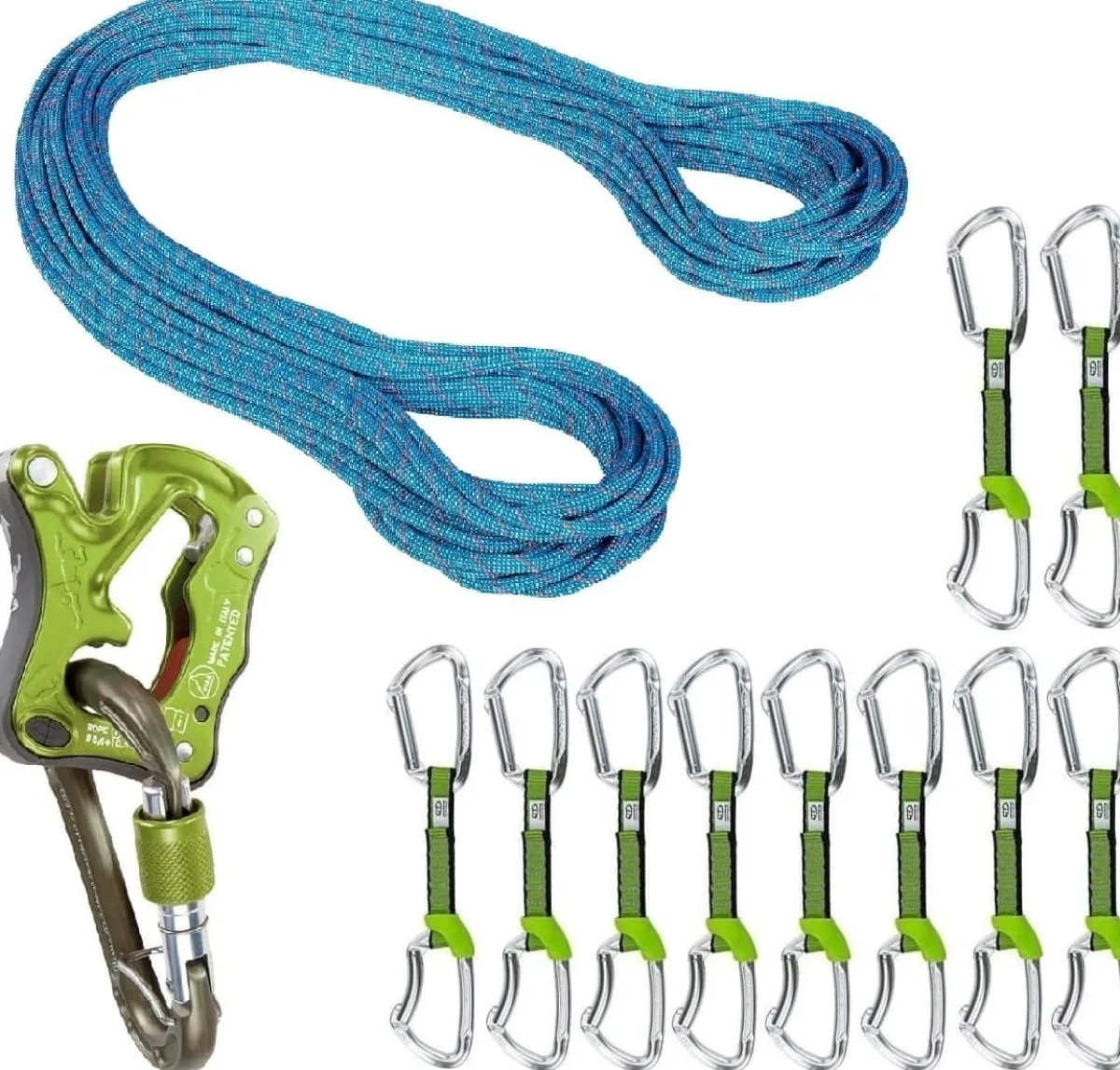 Mammut Oliunìd Deal Kit 9.5 Crag Classic Rope 10 quickdraws Click Up Clearance