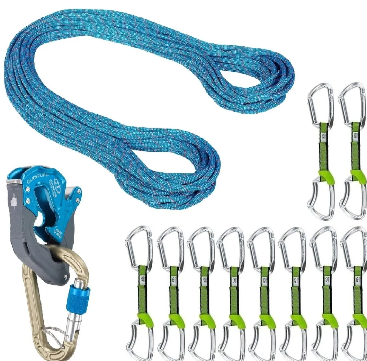Mammut Oliunìd Deal Kit 9.5 Crag Classic Rope 10 quickdraws Click Up Clearance