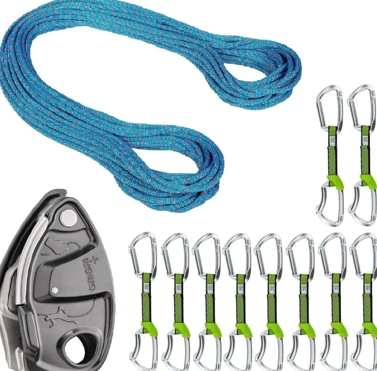 Mammut Oliunìd Deal Kit 9.5 Crag Classic Rope Lime NY GriGri Hot