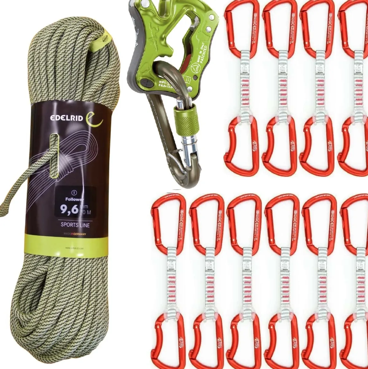 Edelrid Oliunìd Deal Kit Follower 10 quickdraws Click Up Outlet