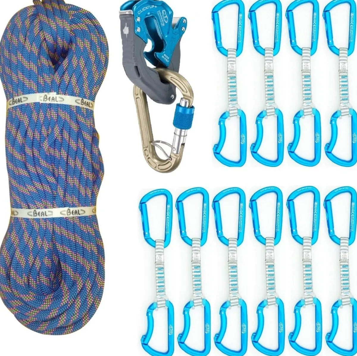 Beal Oliunìd Deal Kit Lampo 10 quickdraws Click Up Best
