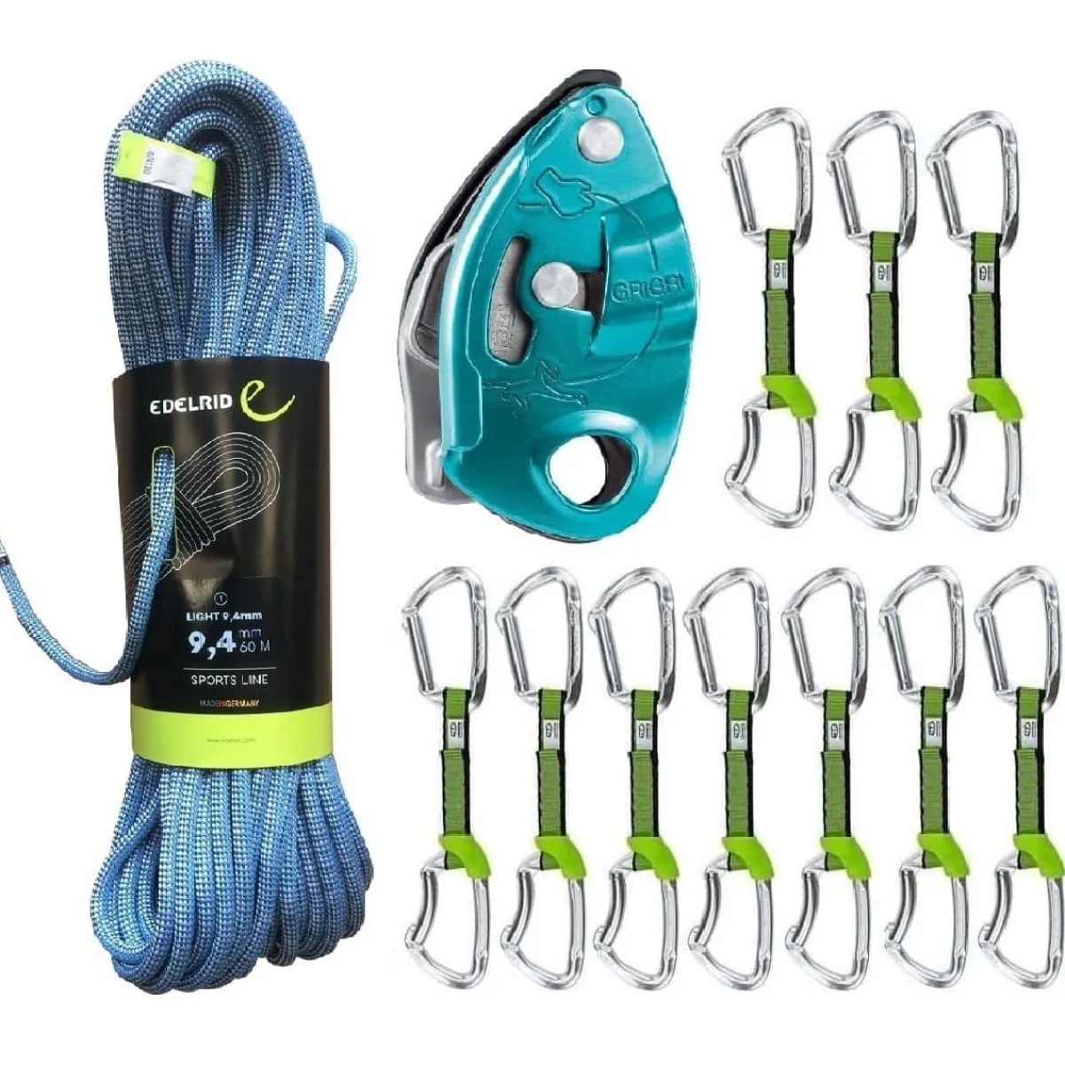 Edelrid Oliunìd Deal Kit Light 9.4 Lime NY GriGri Online