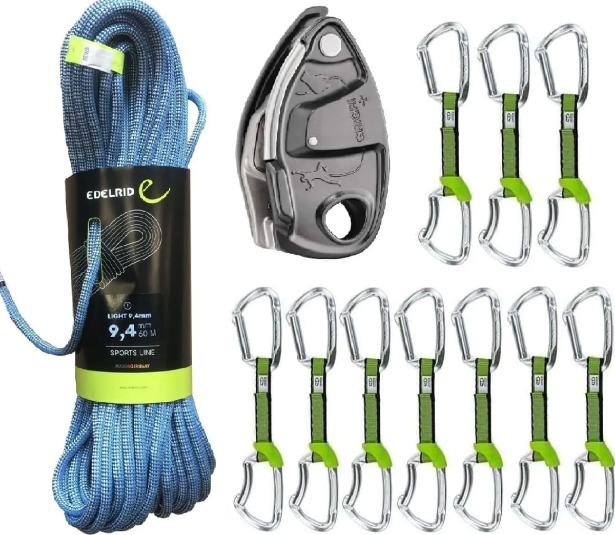 Edelrid Oliunìd Deal Kit Light 9.4 Lime NY GriGri Online