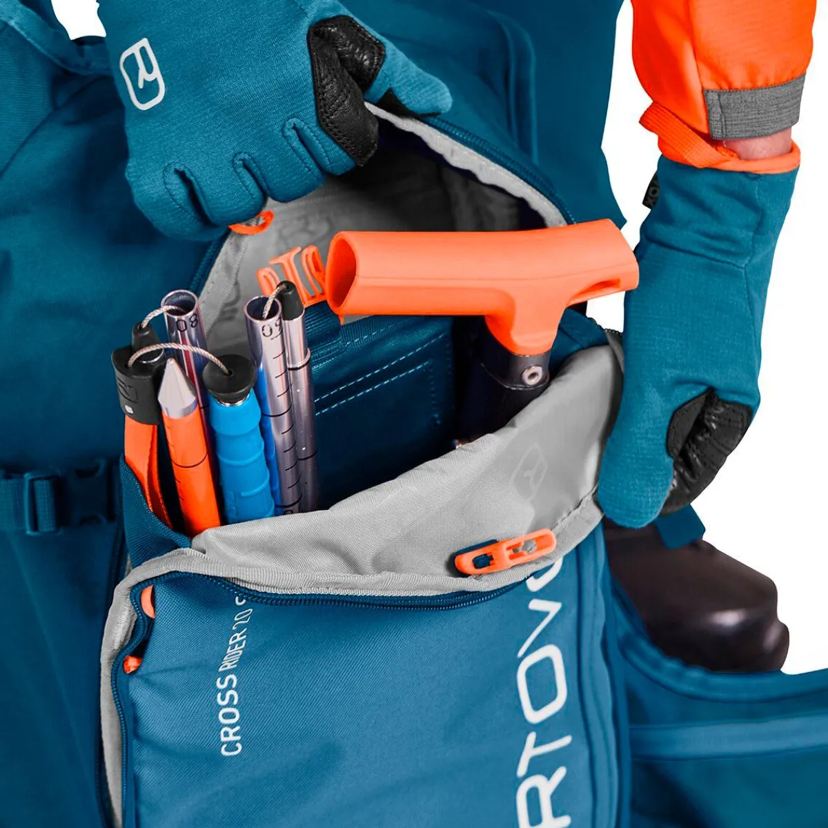 Ortovox Cross Rider S 20 ski touring and freeride backpack Petrol Blue Discount