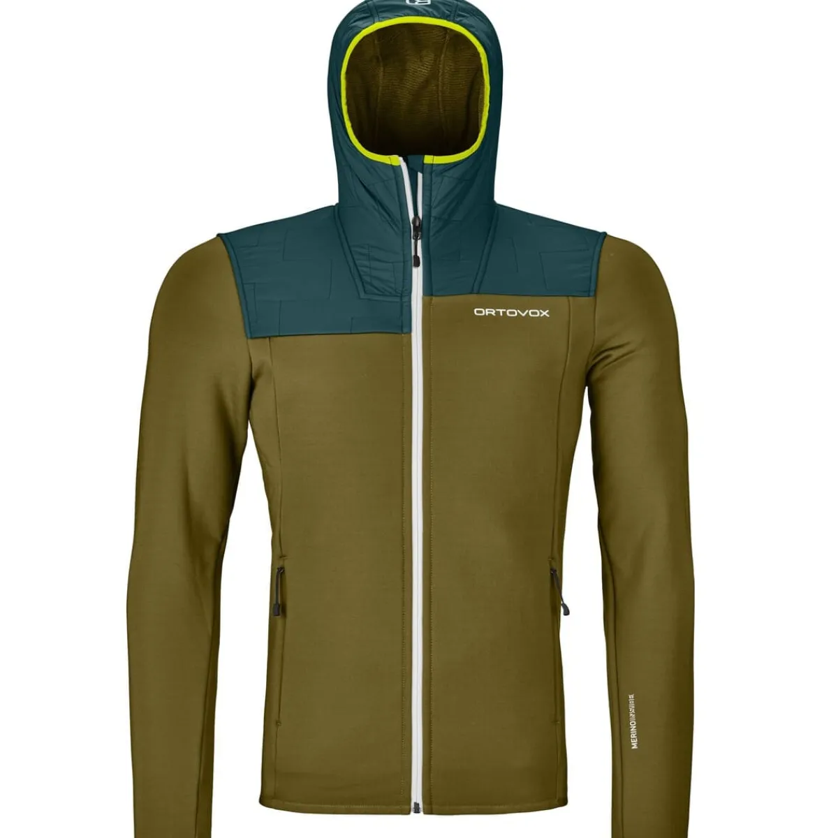 Ortovox Fleece Plus Hoody M Men's technical polar fleece Green Moss Online