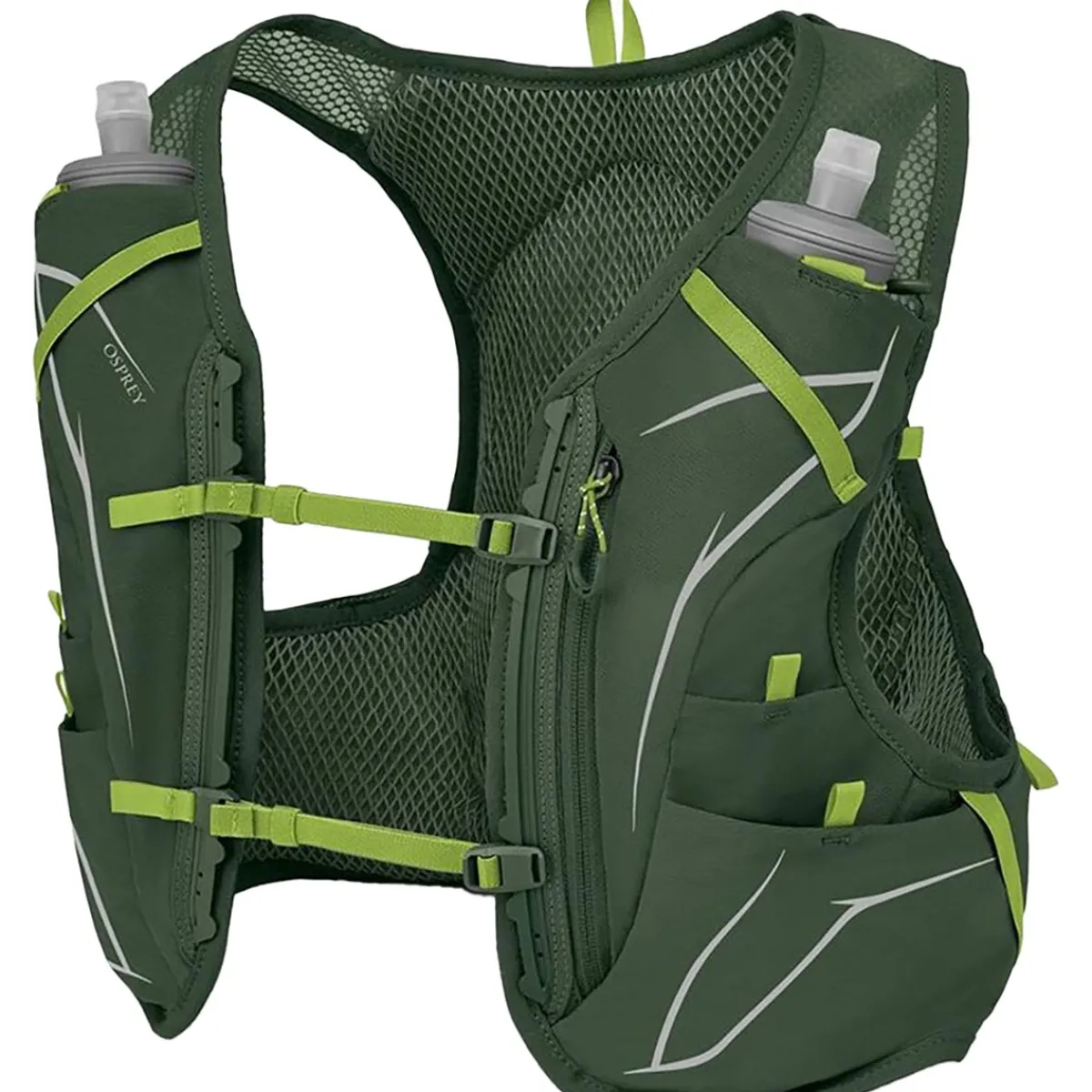 Osprey Duro 6 with Flasks trail running backpack Seaweed Green/Limon Best