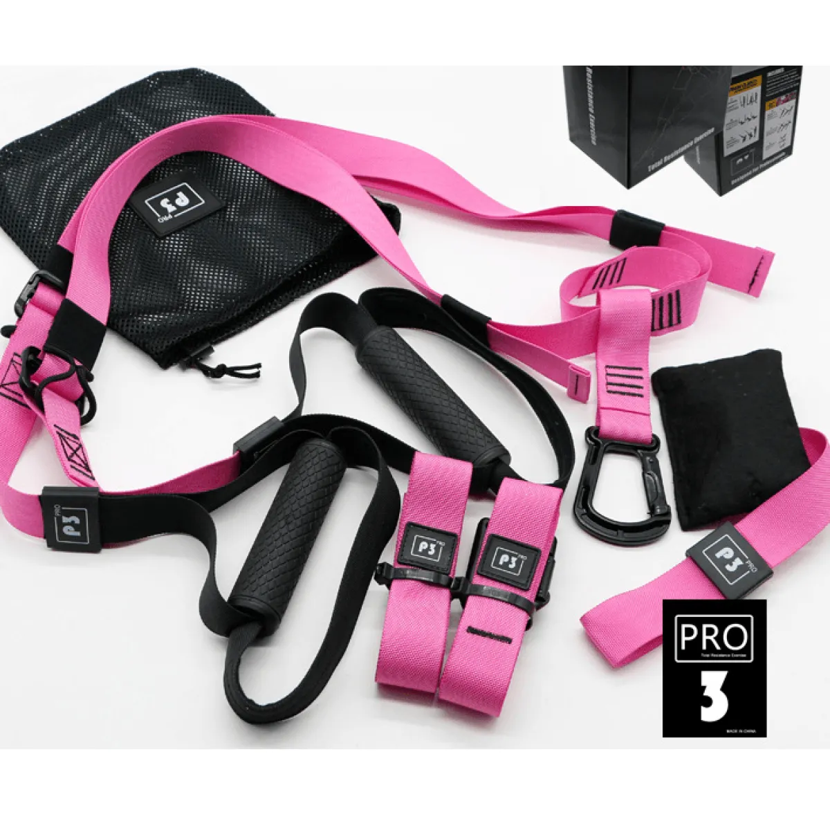 P3 Pro 3 Functional Suspension Trainer Pink New