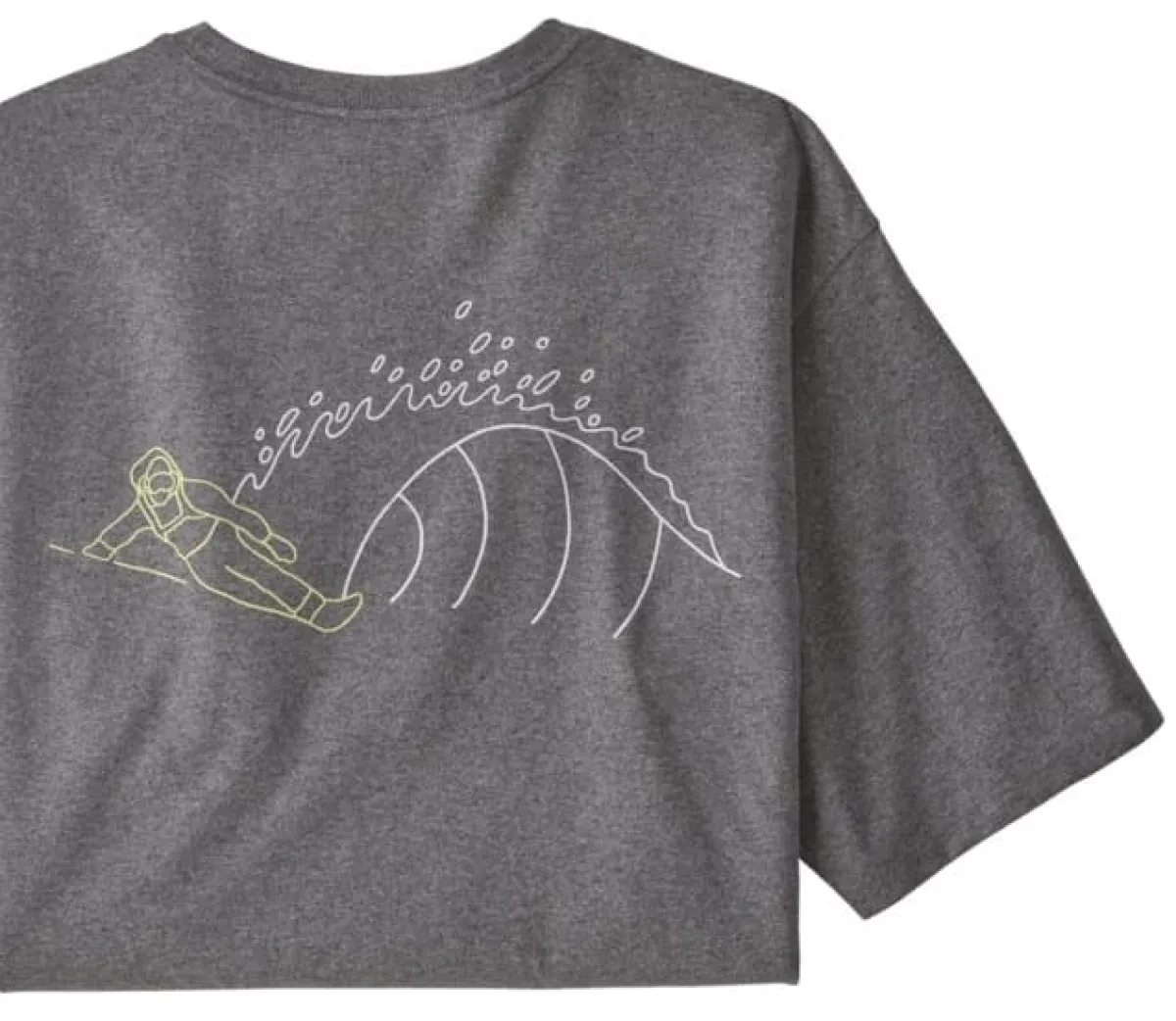 Patagonia M's Surf Snow Responsibili-Tee men's t-shirt Gravel Heather Hot