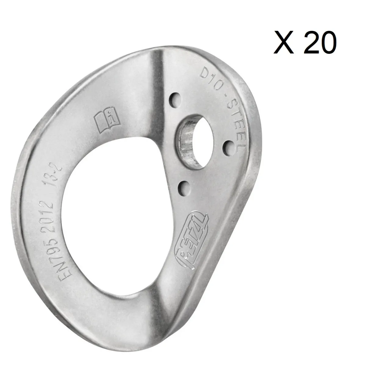 Petzl Coeur Steel 20-Pack climbing hanger Clearance