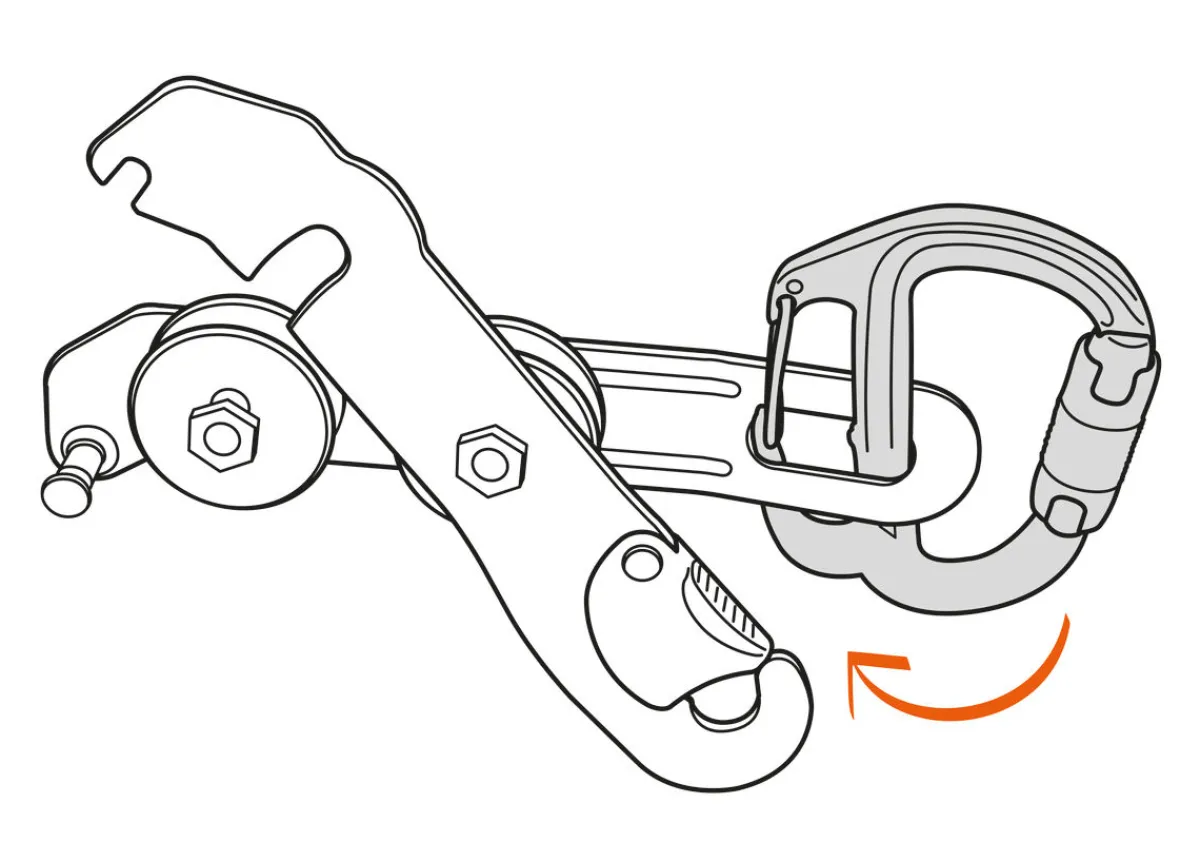Petzl Freino Z caving carabiner with friction spur Fashion