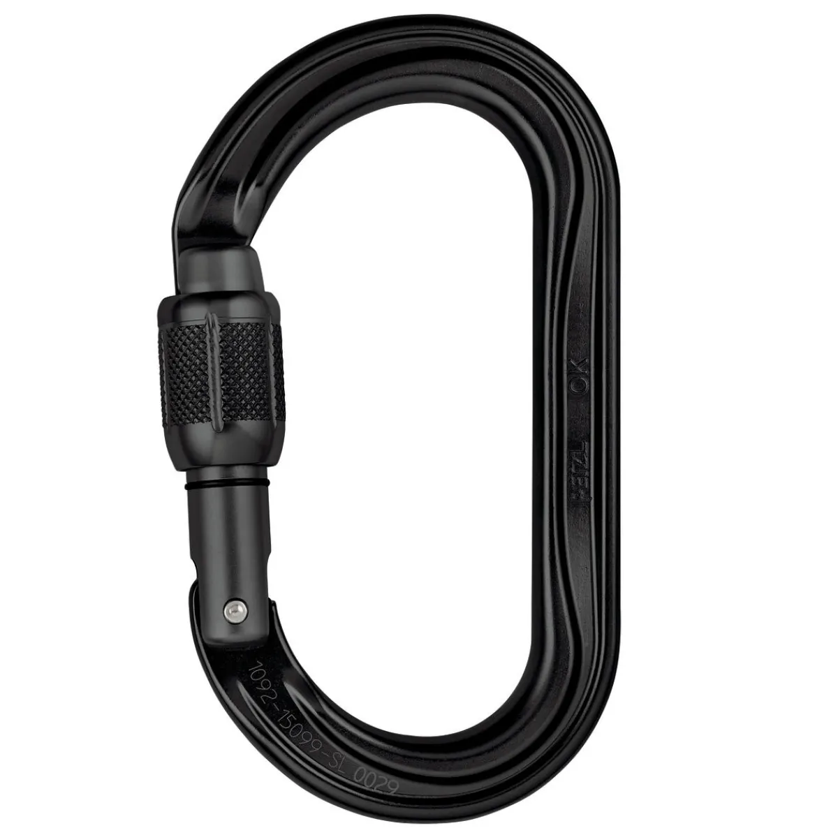 Petzl OK SCREW-LOCK Black screw-lock climbing carabiner Online
