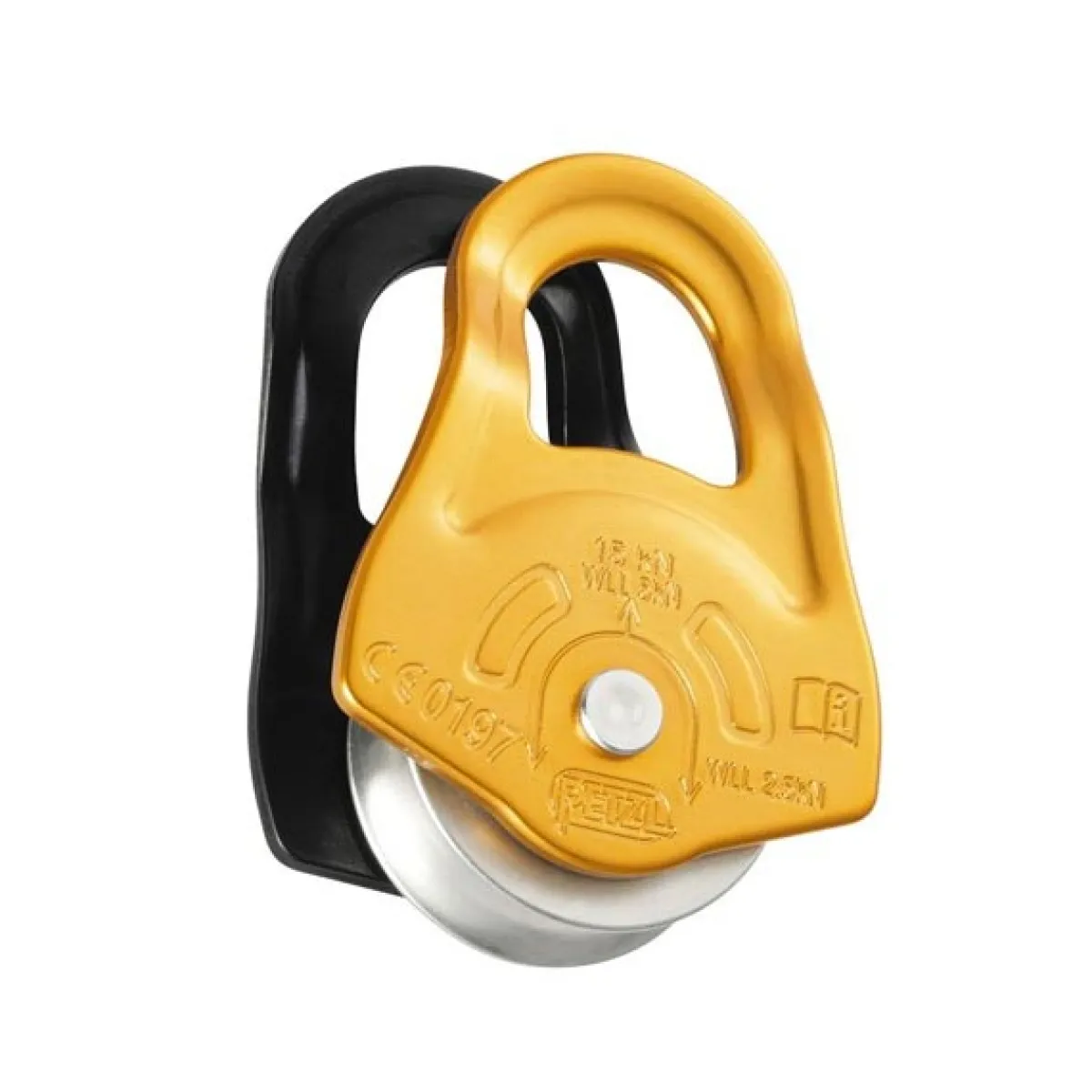 Petzl Partner climbing pulley Hot