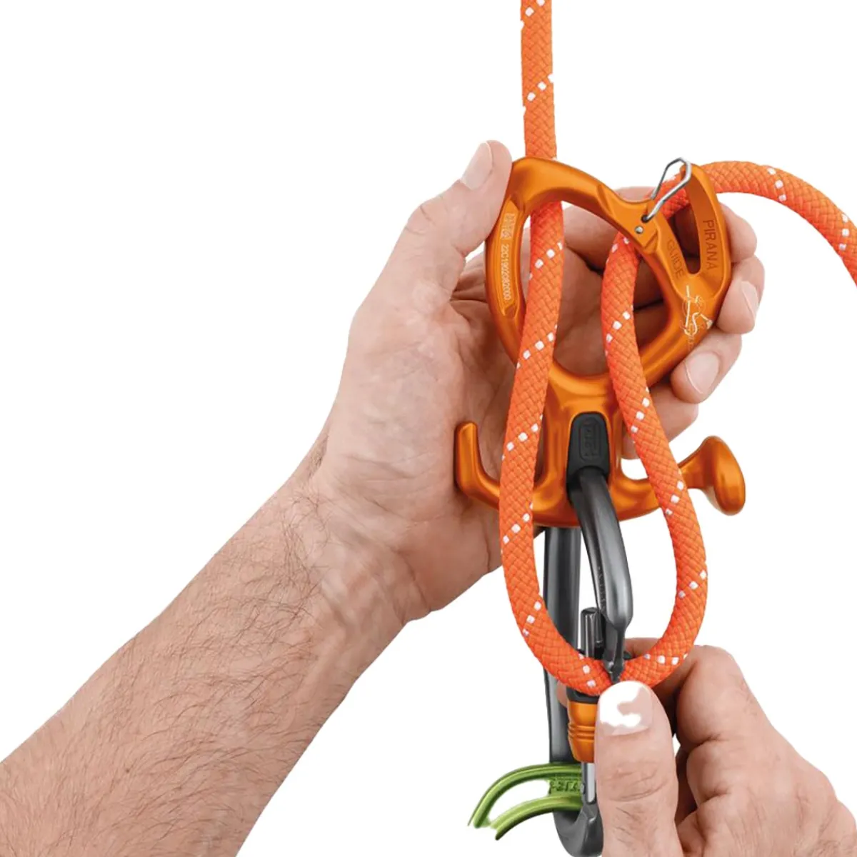 Petzl Pirana Guide canyoning descender Outlet