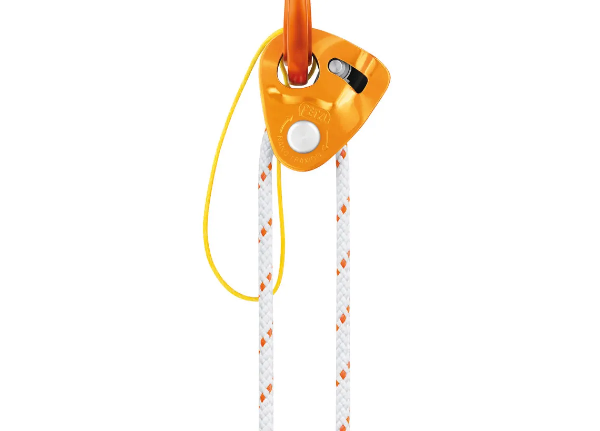 Petzl Pur'Line 6 mm hyperstatic cord one meter White/Orange Flash Sale