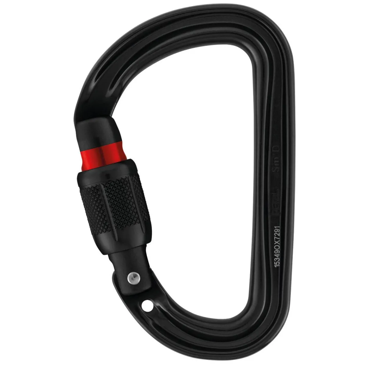 Petzl Sm'D Black Screw Lock screw-lock climbing carabiner Discount