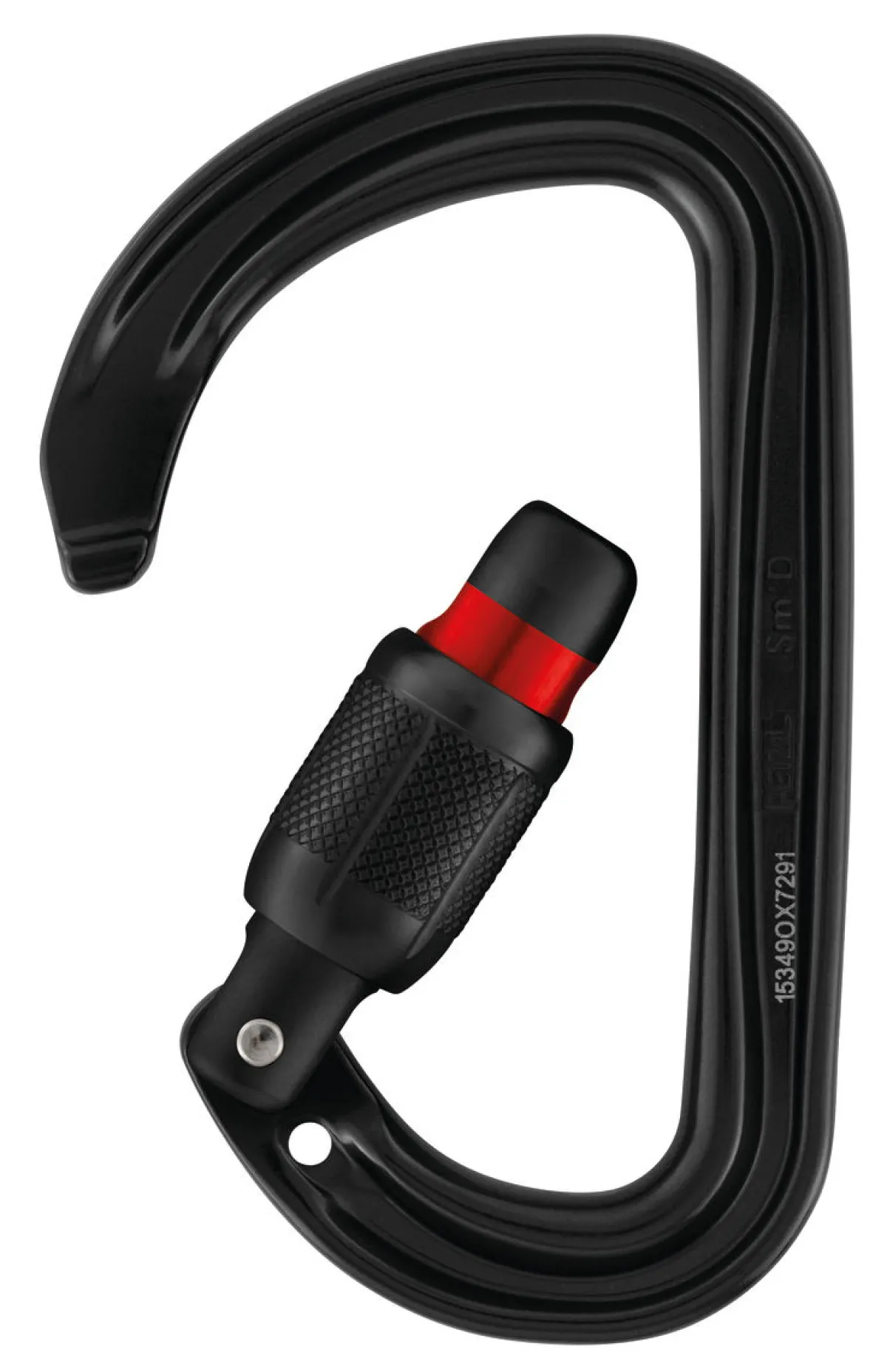 Petzl Sm'D Black Screw Lock screw-lock climbing carabiner Discount