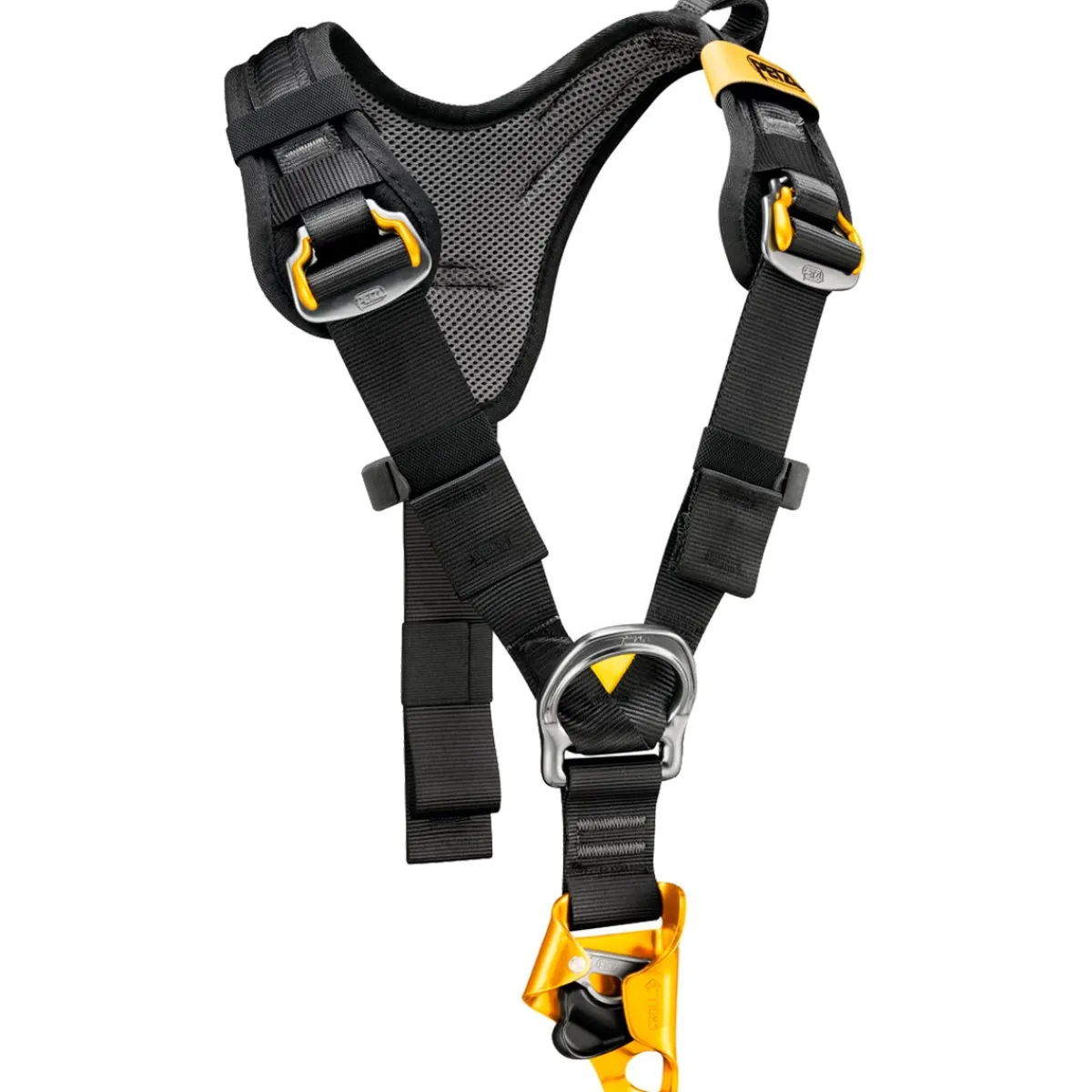 Petzl Top Croll L chest harness for work at height Black/Yellow Store