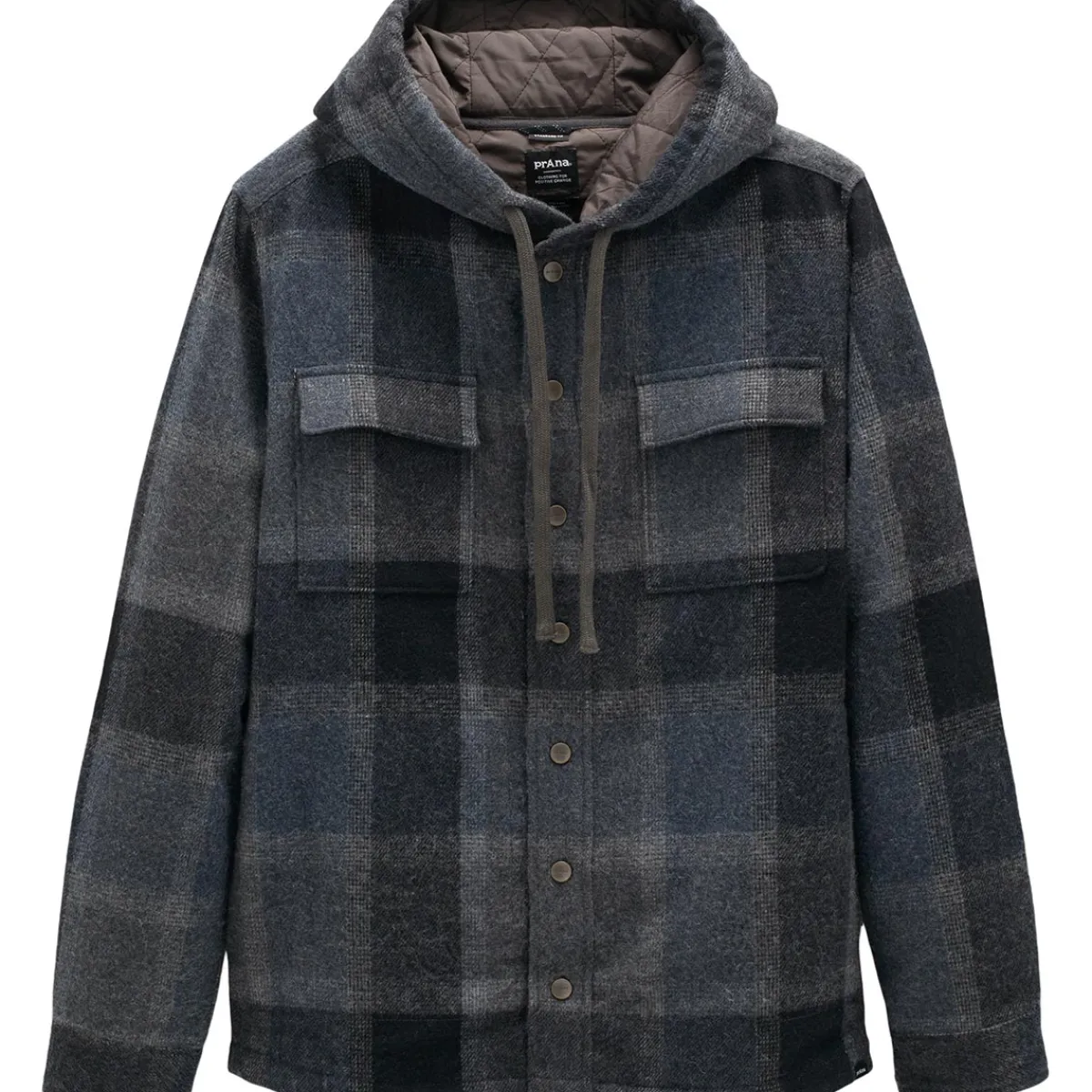 Prana Asgard Hooded Flannel Shirt men's long-sleeve t-shirt Outlet