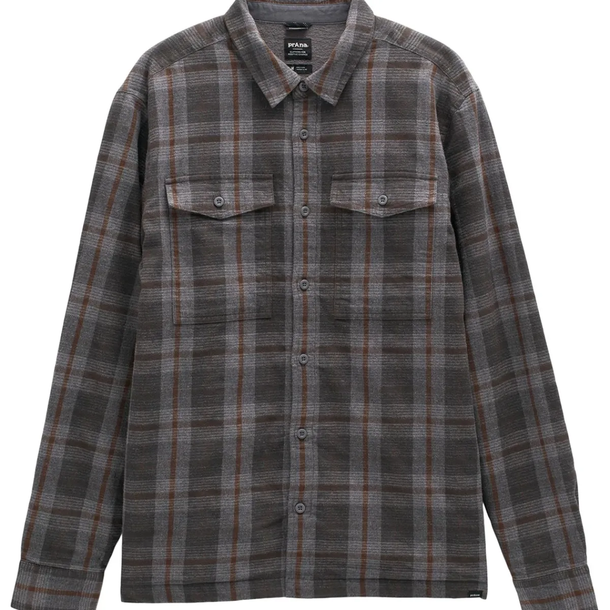 Prana Copper Skies Lined Flannel men's long-sleeve t-shirt Best Sale