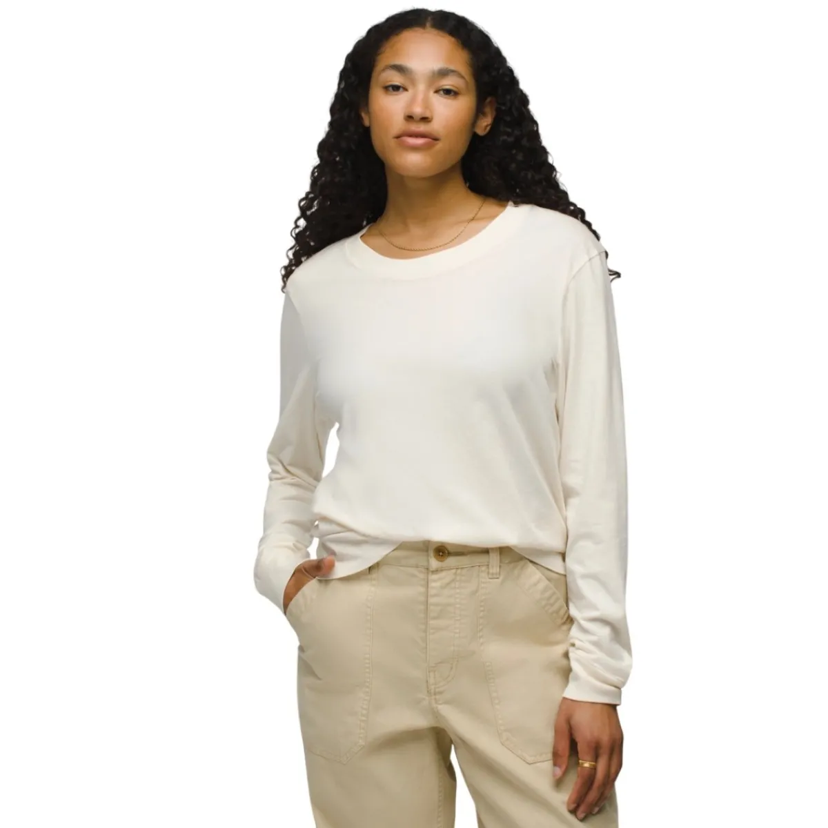 Prana Everyday Vintage-Washed LS Tee women's longsleeve t-shirt Canvas Sale
